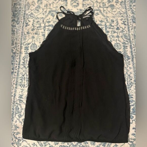 Express High Neck Tie Tank - Picture 3 of 3